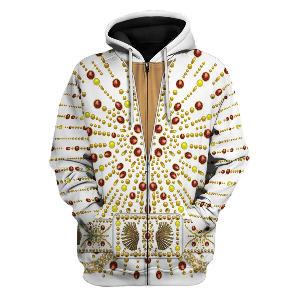 Oodiegang Elvis Sunburst Costume Hoodie Sweatshirt T-Shirt Sweatpants - Oodiegang.com