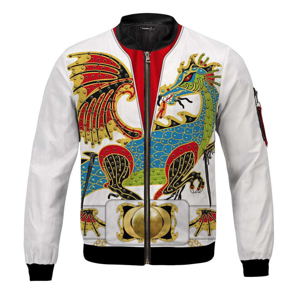 Oodiegang Elvis The Dragon Bomber Jacket - Oodiegang.com