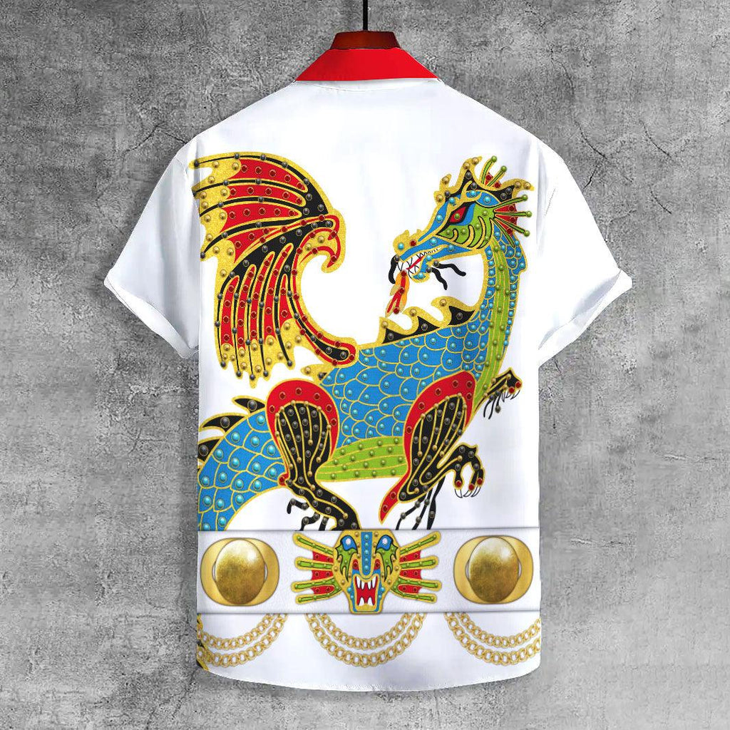 OodieGang Elvis The Dragon UNISEX CASUAL HAWAIIAN SHIRT - OodieGang.com