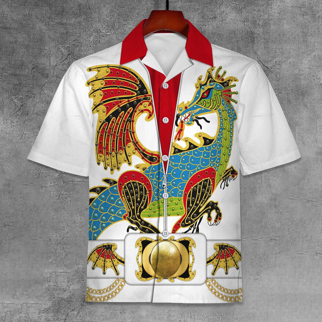 CustomsPig Elvis The Dragon Unisex Hawaii Shirt - CustomsPig.com