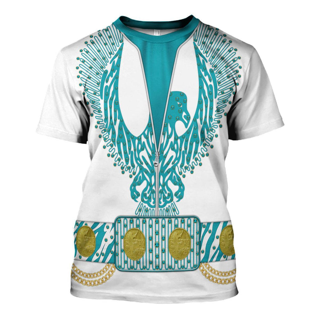 Oodiegang Elvis Turquoise Phoenix Costume Hoodie Sweatshirt T-Shirt Sweatpants - Oodiegang.com