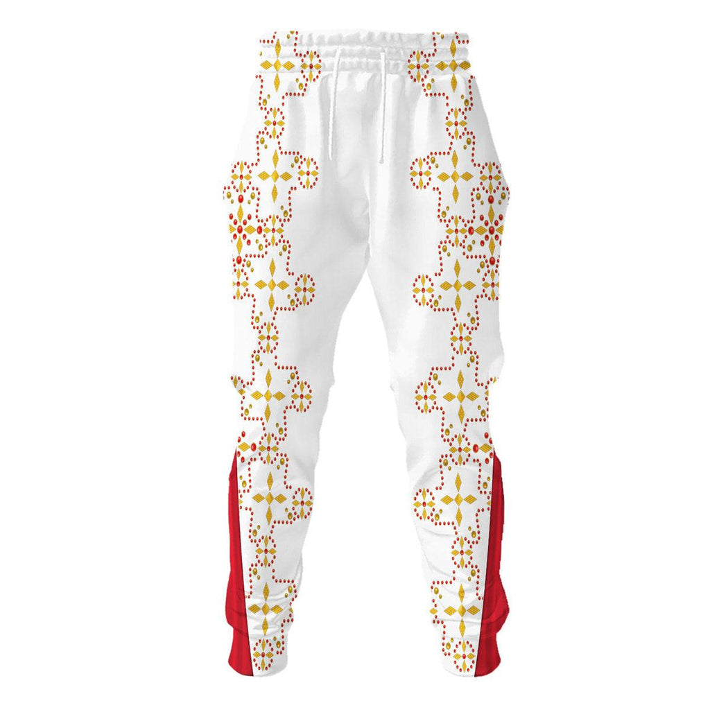 Oodiegang Elvis White Conquistador Costume Hoodie Sweatshirt T-Shirt Sweatpants - Oodiegang.com