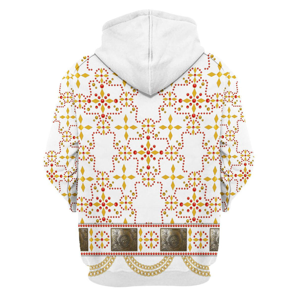 Oodiegang Elvis White Conquistador Costume Hoodie Sweatshirt T-Shirt Sweatpants - Oodiegang.com