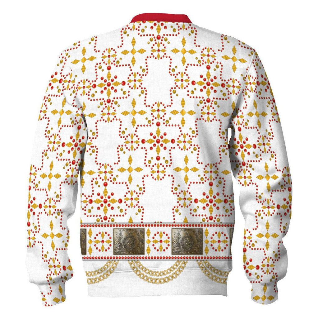 Oodiegang Elvis White Conquistador Costume Hoodie Sweatshirt T-Shirt Sweatpants - Oodiegang.com