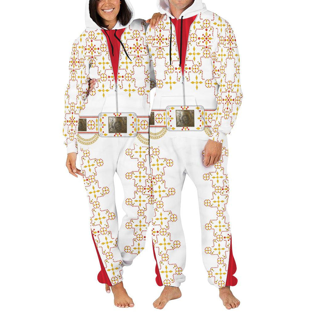 OodieGang Elvis White Conquistador jumpsuit Costume - OodieGang.com