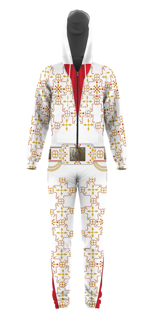 OodieGang Elvis White Conquistador jumpsuit Costume - OodieGang.com