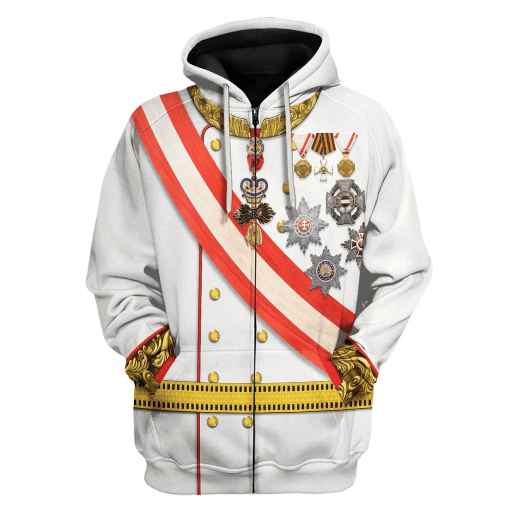 OodieGang Emperor Franz Joseph I Costume Hoodie Sweatshirt T-Shirt Tracksuit - OodieGang.com