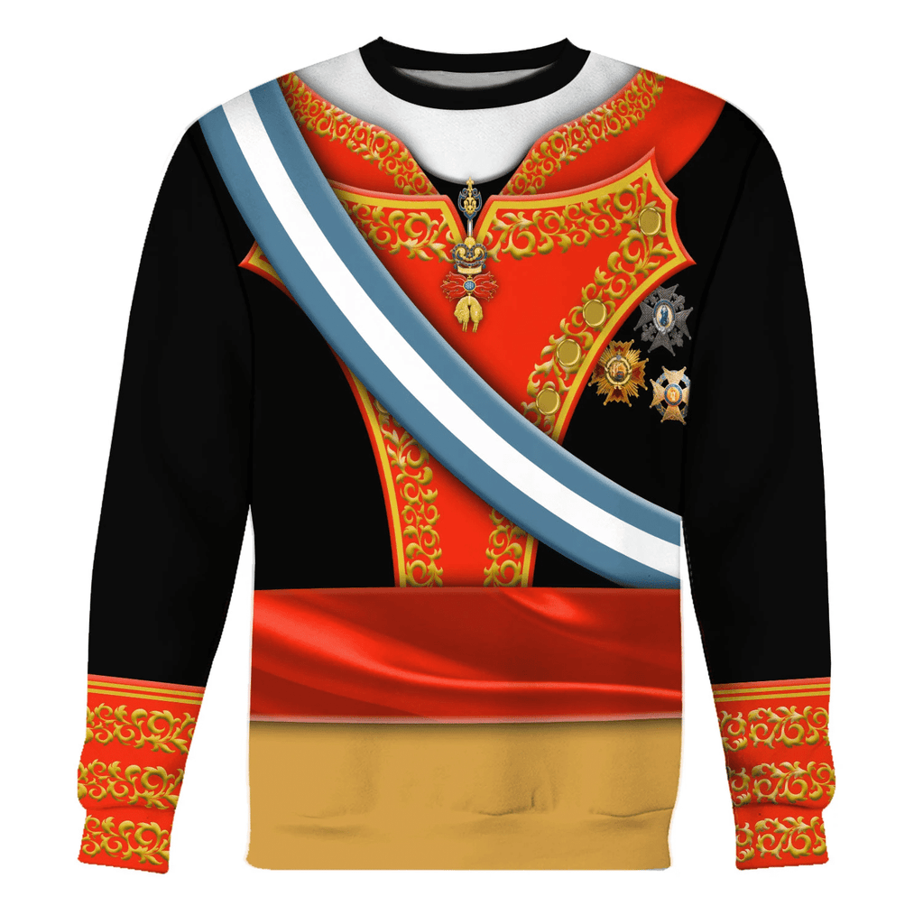 OodieGang Ferdinand VII Of Spain Costume Hoodie Sweatshirt T-Shirt Tracksuit - OodieGang.com