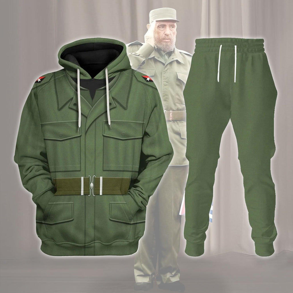 OodieGang Fidel Castro Costume Hoodie Sweatshirt T-Shirt Tracksuit - OodieGang.com