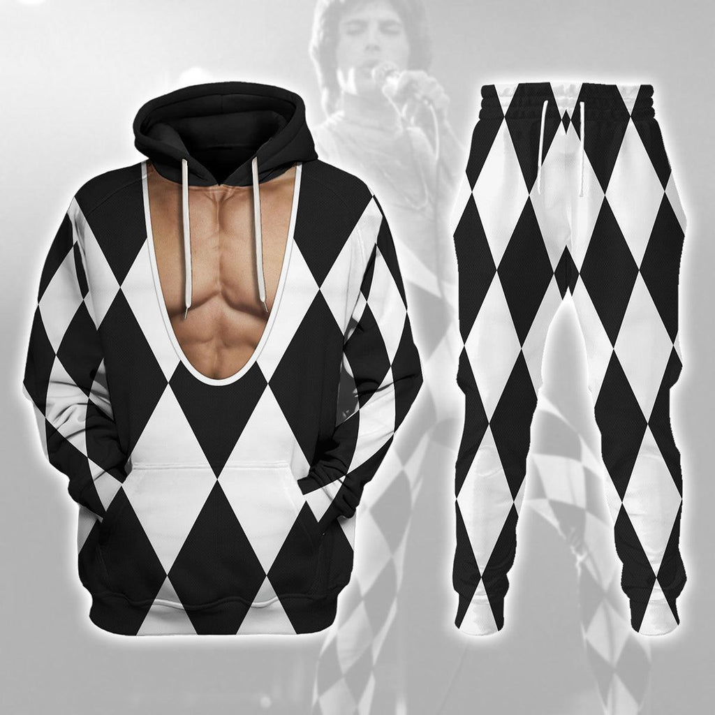 Oodiegang Freddie Mercury ver 1 Costume Hoodie Sweatshirt T-Shirt Tracksuit - Oodiegang.com