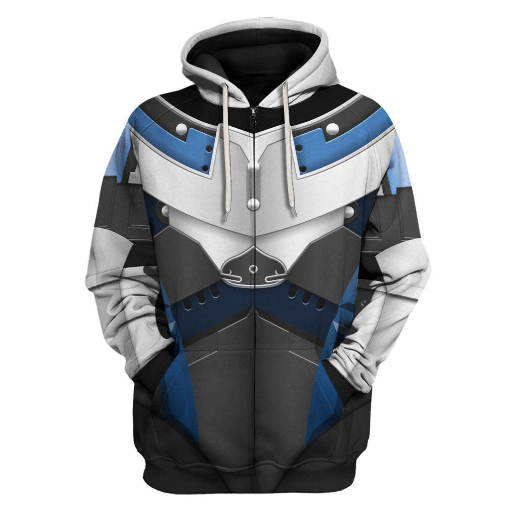 OodieGang Garrus Vakarian Hoodie Sweatshirt T-shirt Sweatpants Outfit Cosplay Costumes - OodieGang.com