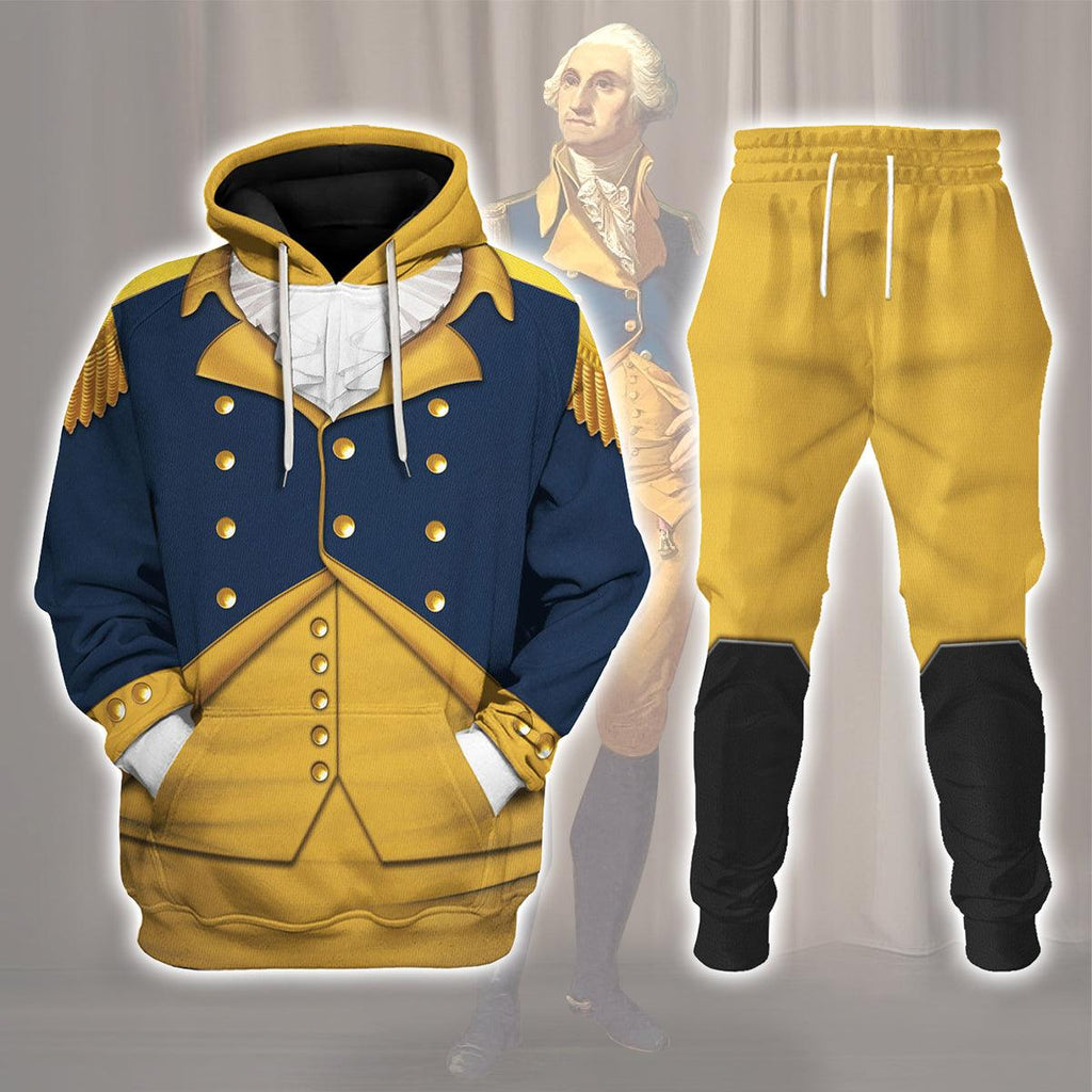 OodieGang General George Washington Costume Hoodie Sweatshirt T-Shirt Tracksuit - OodieGang.com