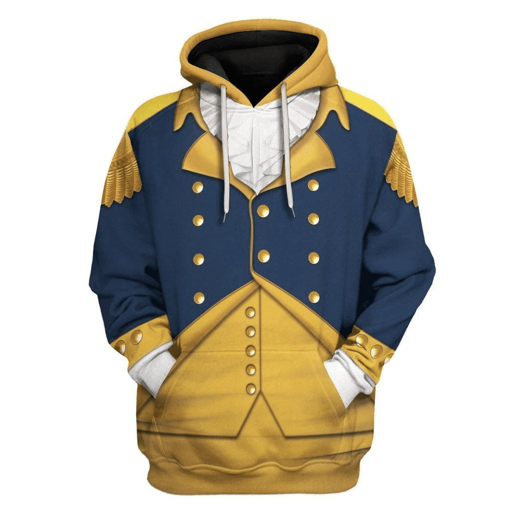 OodieGang General George Washington Costume Hoodie Sweatshirt T-Shirt Tracksuit - OodieGang.com