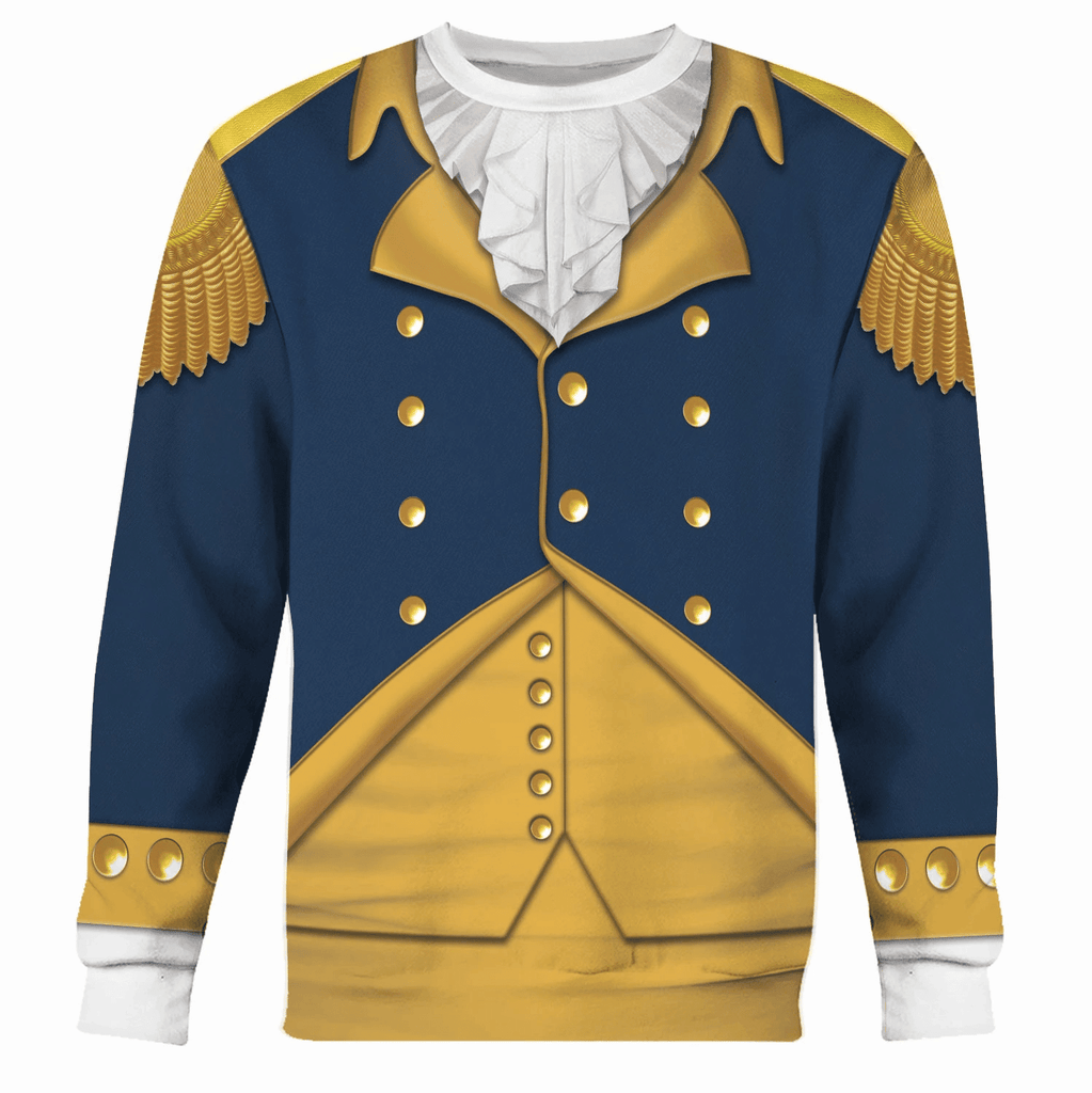 OodieGang General George Washington Costume Hoodie Sweatshirt T-Shirt Tracksuit - OodieGang.com