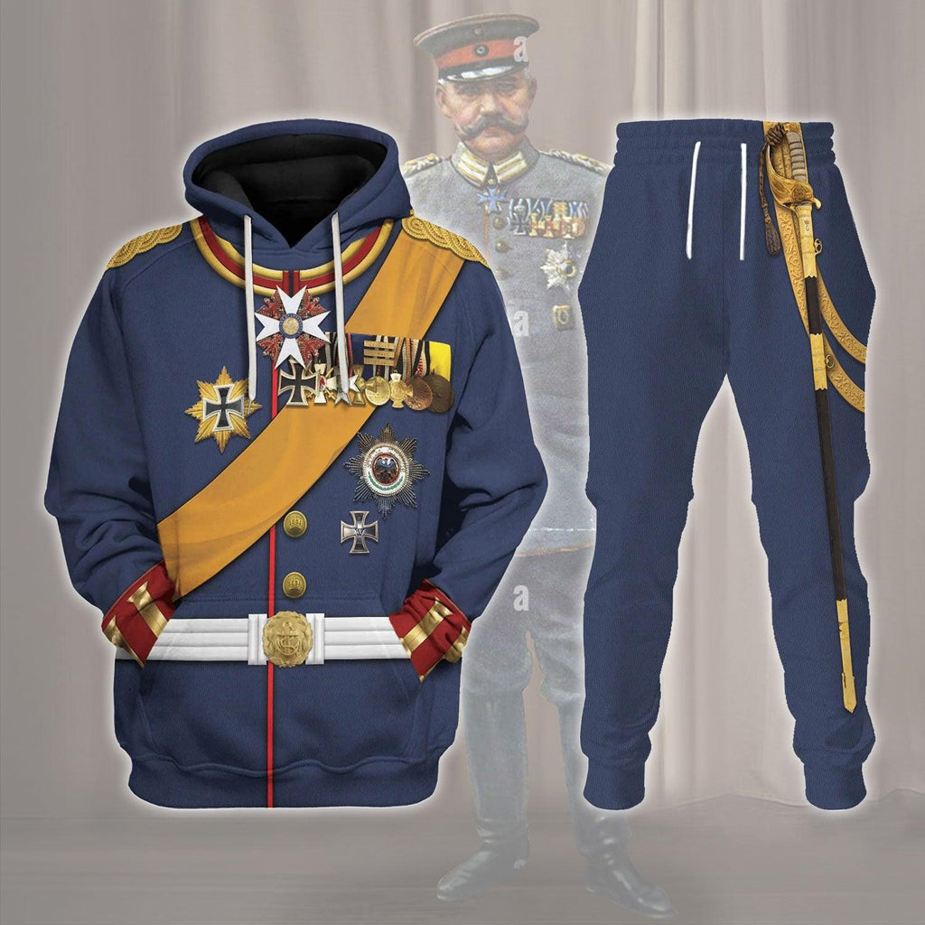 OodieGang General Paul Von Hindenburg (1847-1934) Costume Hoodie Sweatshirt T-Shirt Tracksuit - OodieGang.com