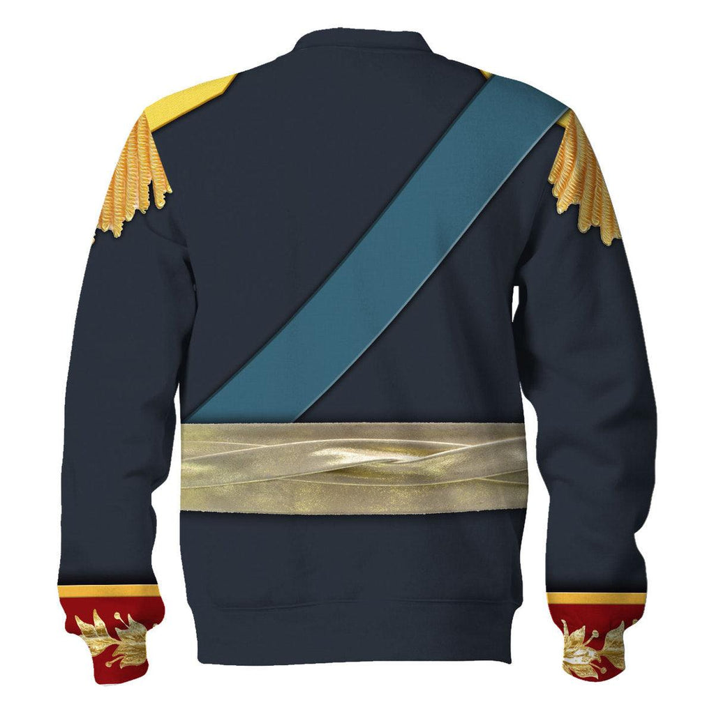 Oodiegang General Prince Pyotr Bagration - Napoleonic War Costume Hoodie Sweatshirt T-Shirt Tracksuit - Oodiegang.com