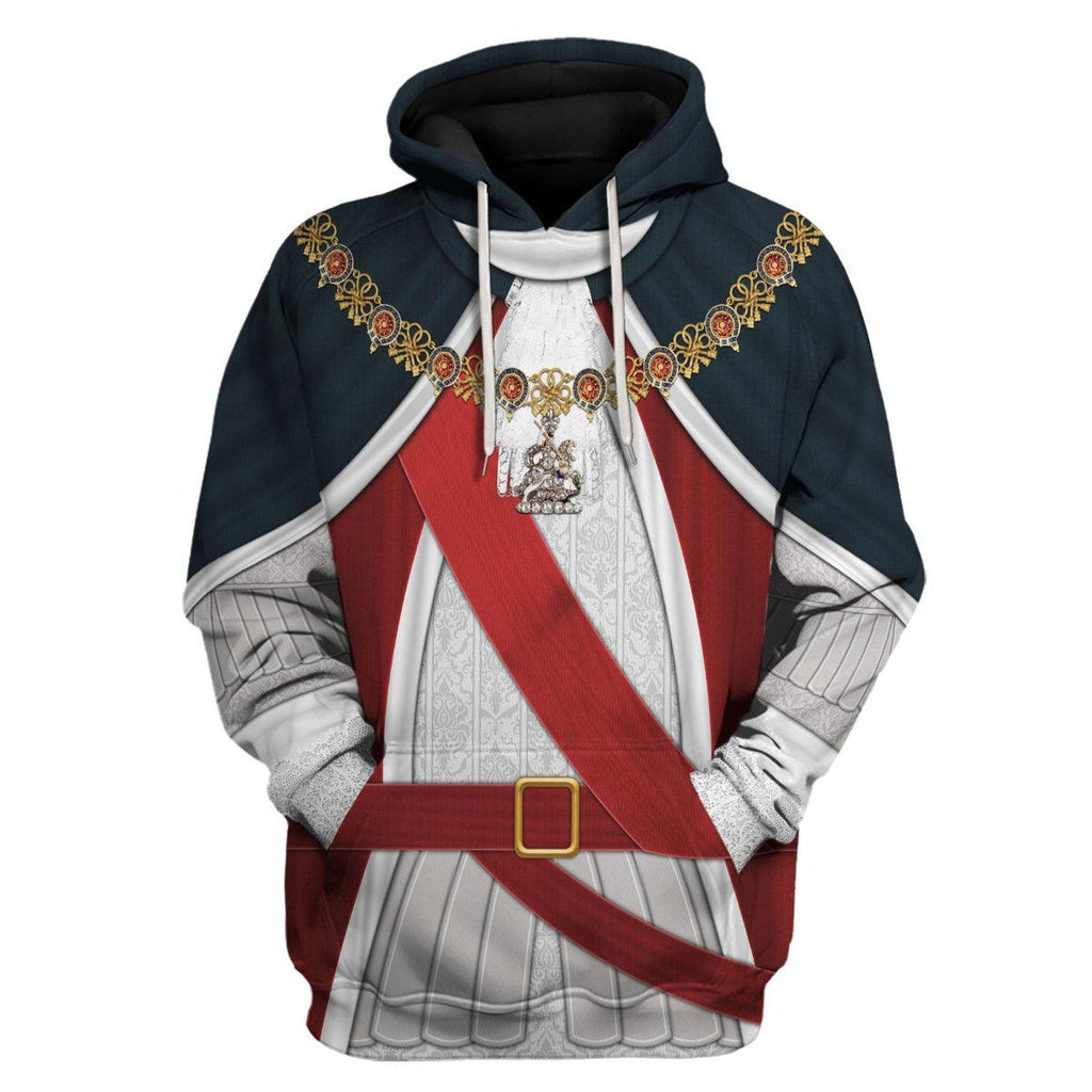 Oodiegang George I of England Costume Hoodie Sweatshirt T-Shirt Tracksuit - Oodiegang.com