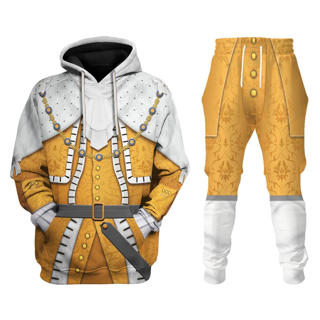 Oodiegang George III of England Costume Hoodie Sweatshirt T-Shirt Tracksuit - DucG