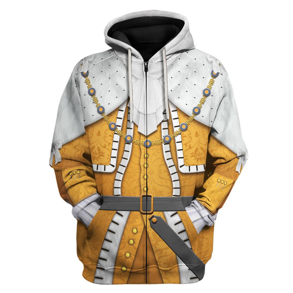 Oodiegang George III of England Costume Hoodie Sweatshirt T-Shirt Tracksuit - DucG