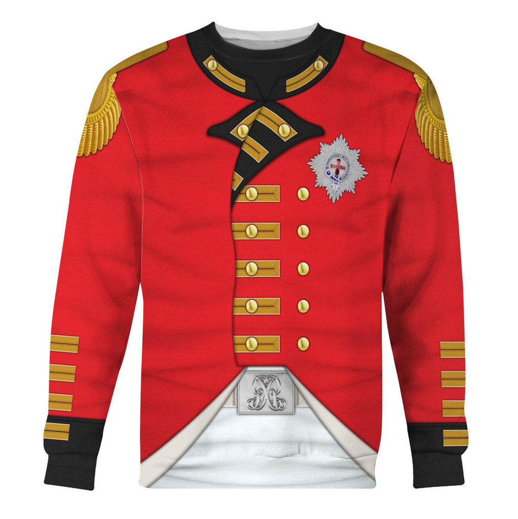 Oodiegang George III of England Uniform Costume Hoodie Sweatshirt T-Shirt Tracksuit - Oodiegang.com