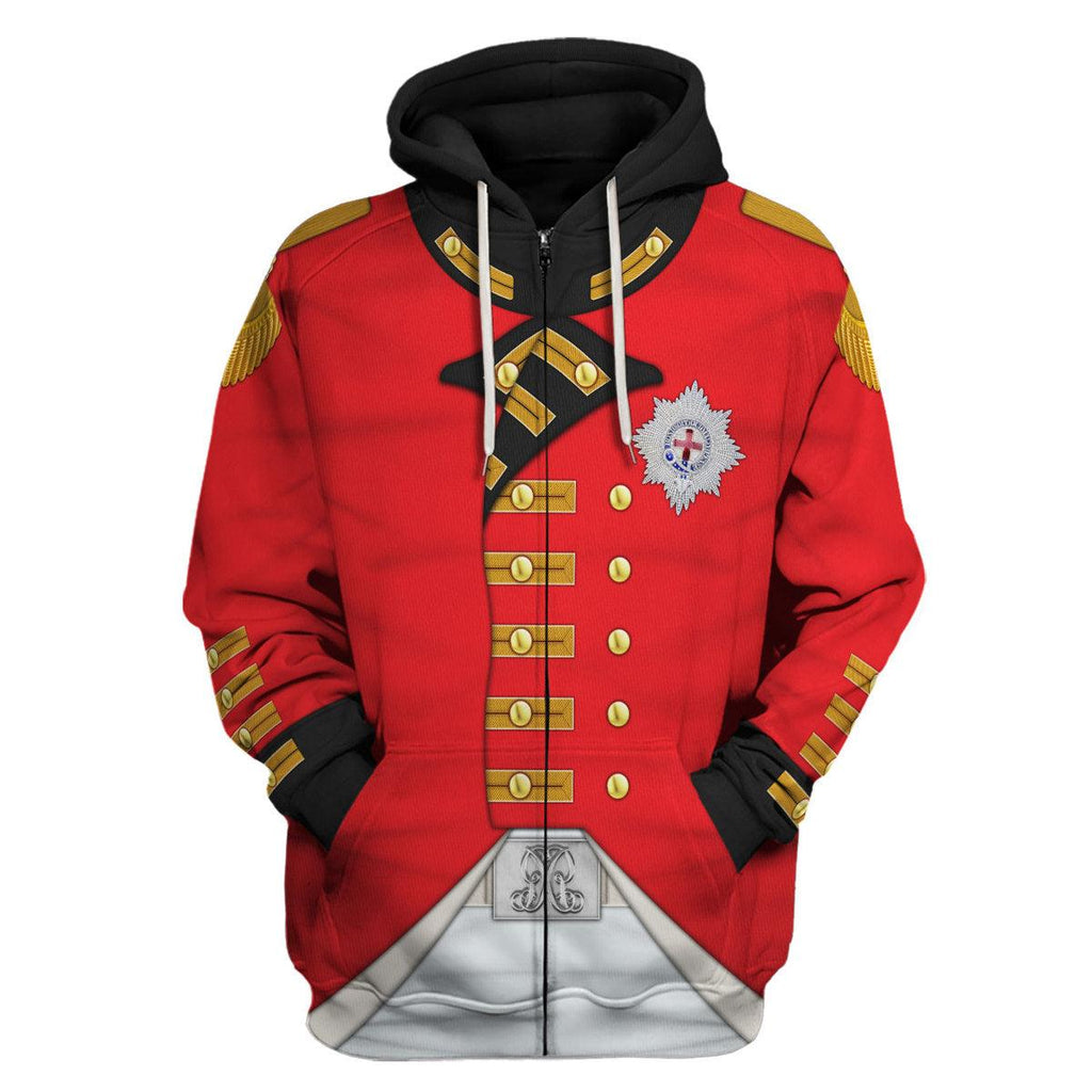 Oodiegang George III of England Uniform Costume Hoodie Sweatshirt T-Shirt Tracksuit - Oodiegang.com