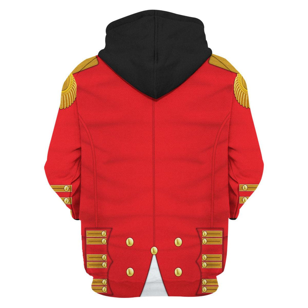 Oodiegang George III of England Uniform Costume Hoodie Sweatshirt T-Shirt Tracksuit - Oodiegang.com