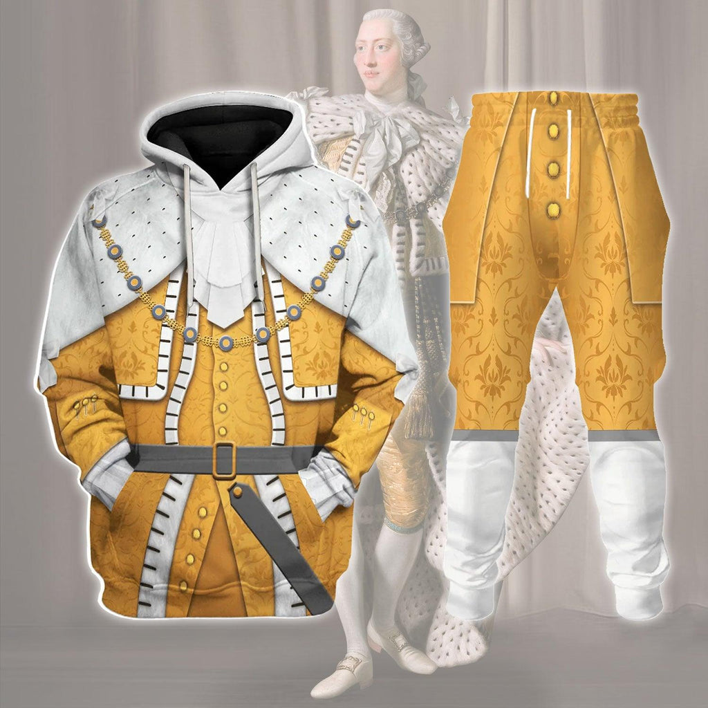 OodieGang George III Of Great Britain Costume Hoodie Sweatshirt T-Shirt Tracksuit - OodieGang.com