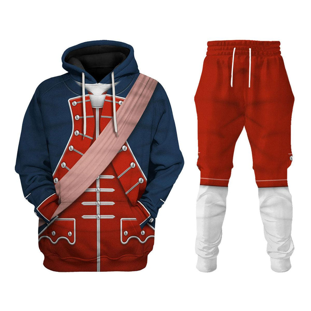 Oodiegang George Washington In Uniform As Colonel Uniform All Over Print Hoodie Sweatshirt T-Shirt Tracksuit - Oodiegang.com