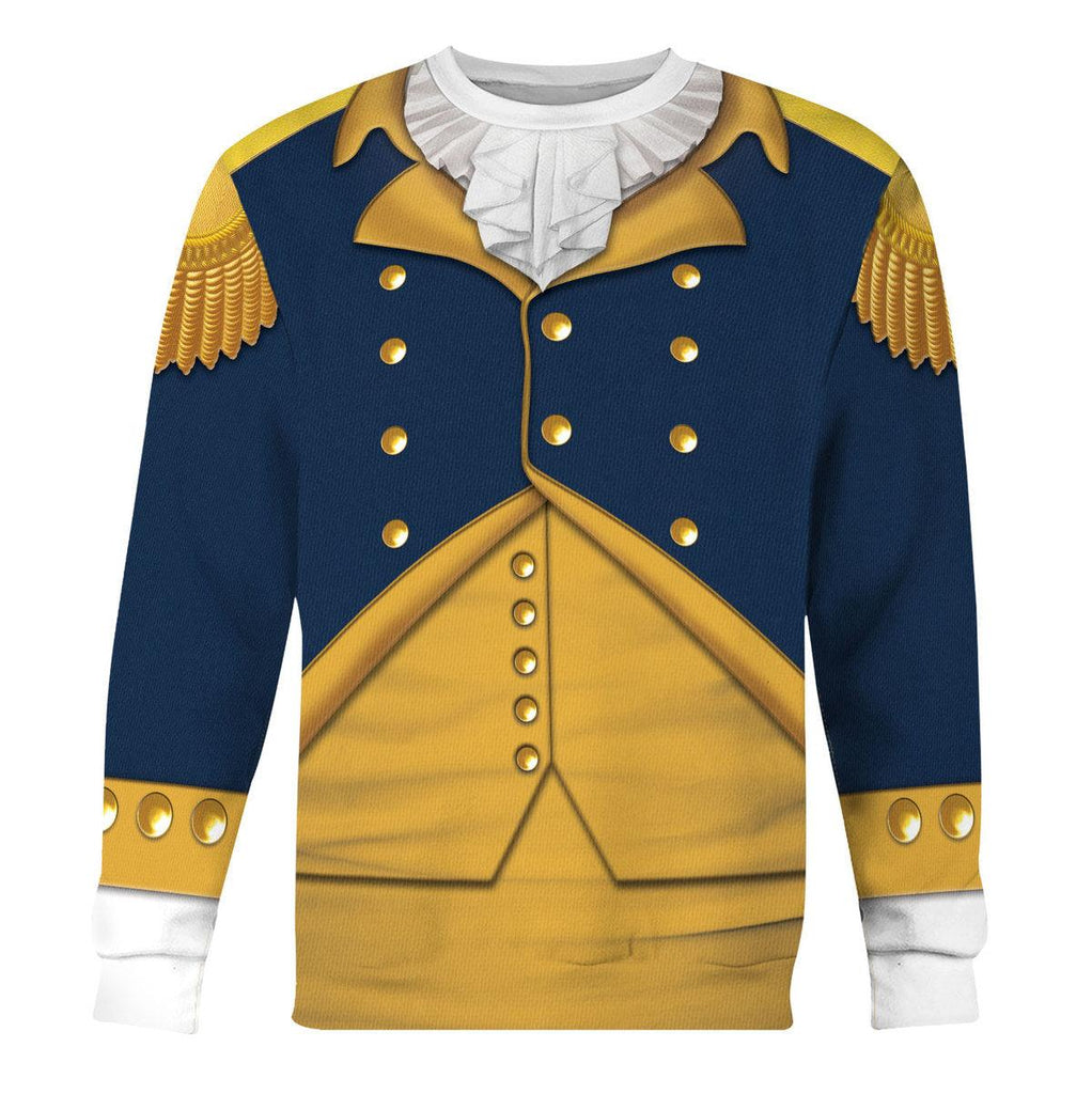 Oodiegang George Washington: Indispensable Man Uniform All Over Print Hoodie Sweatshirt T-Shirt Tracksuit - Oodiegang.com