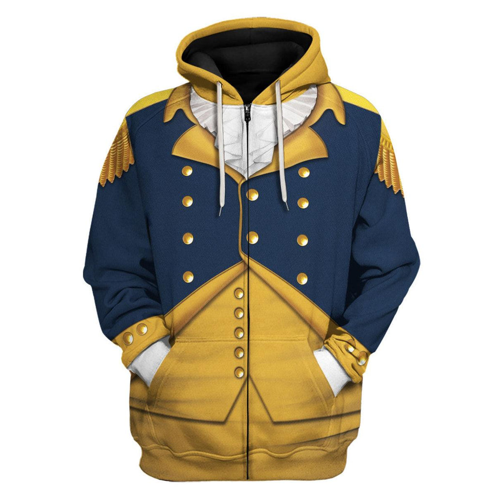 Oodiegang George Washington: Indispensable Man Uniform All Over Print Hoodie Sweatshirt T-Shirt Tracksuit - Oodiegang.com