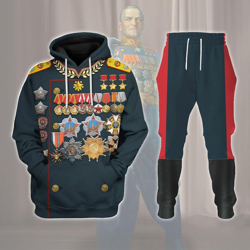 OodieGang Georgy Zhukov Soviet General and Marshal Of The Soviet Costume Hoodie Sweatshirt T-Shirt Tracksuit - OodieGang.com