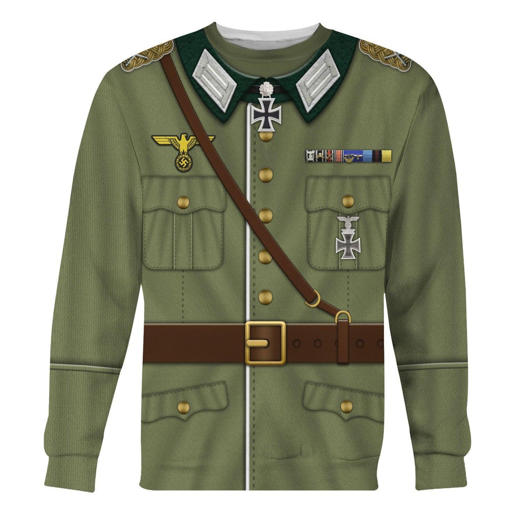 OodieGang Gerd Von Rundstedt German Military Officer Costume Hoodie Sweatshirt T-Shirt Tracksuit - OodieGang.com