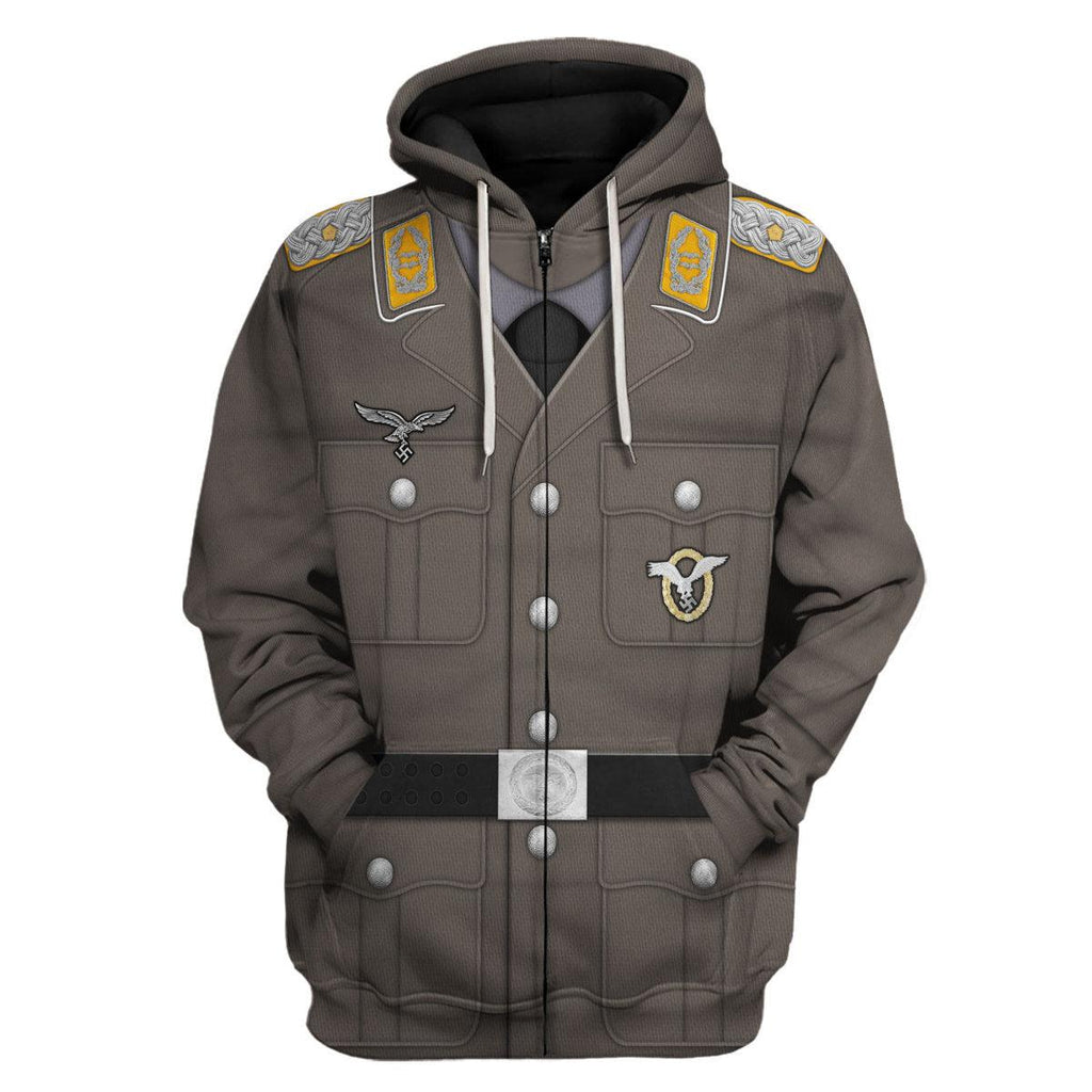 Oodiegang German Air Force (Luftwaffe)-Pilot-Full Dress Costume Hoodie Sweatshirt T-Shirt Tracksuit - Oodiegang.com