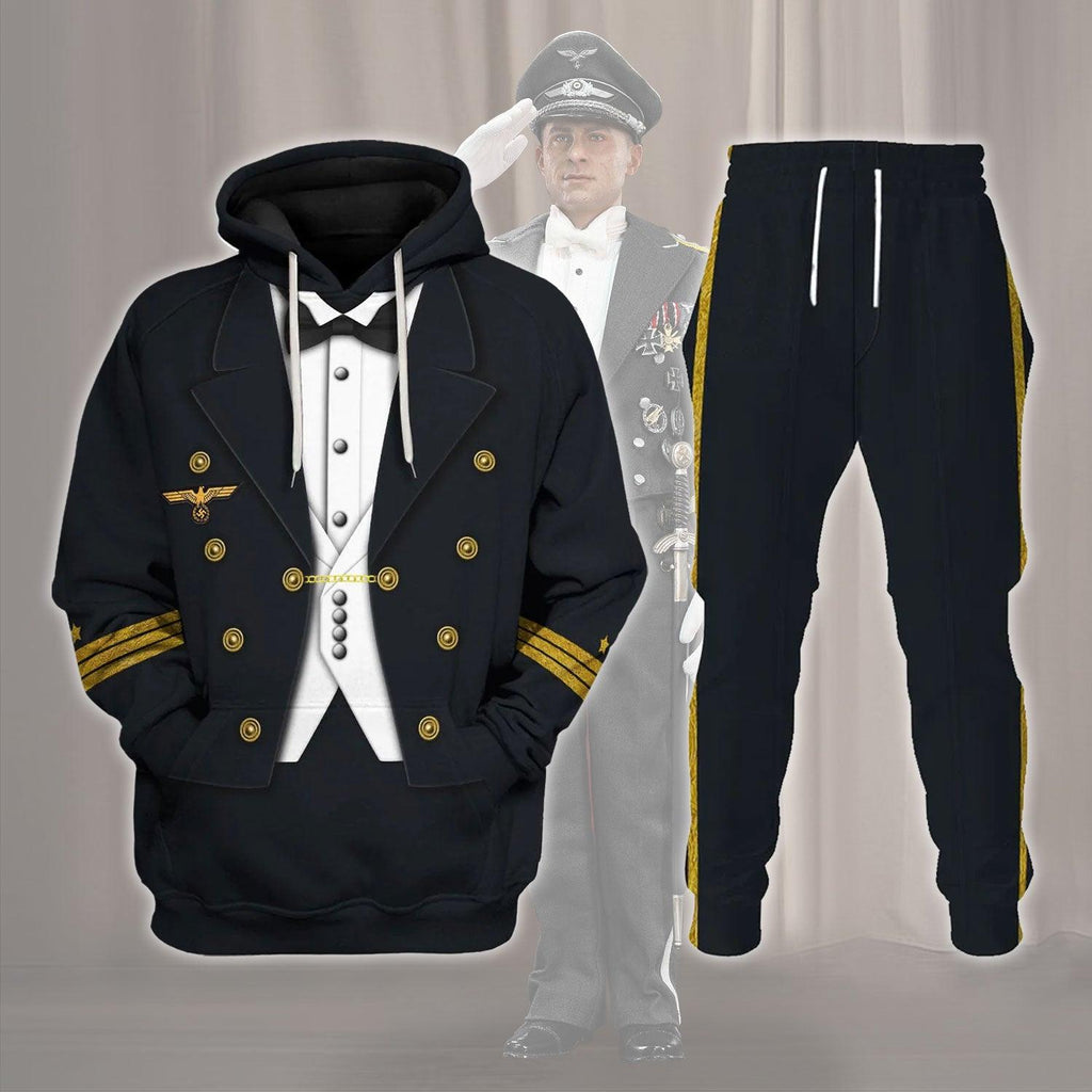 OodieGang German Kriegsmarine (War Navy) Officer Costume Hoodie Sweatshirt T-Shirt Tracksuit - OodieGang.com