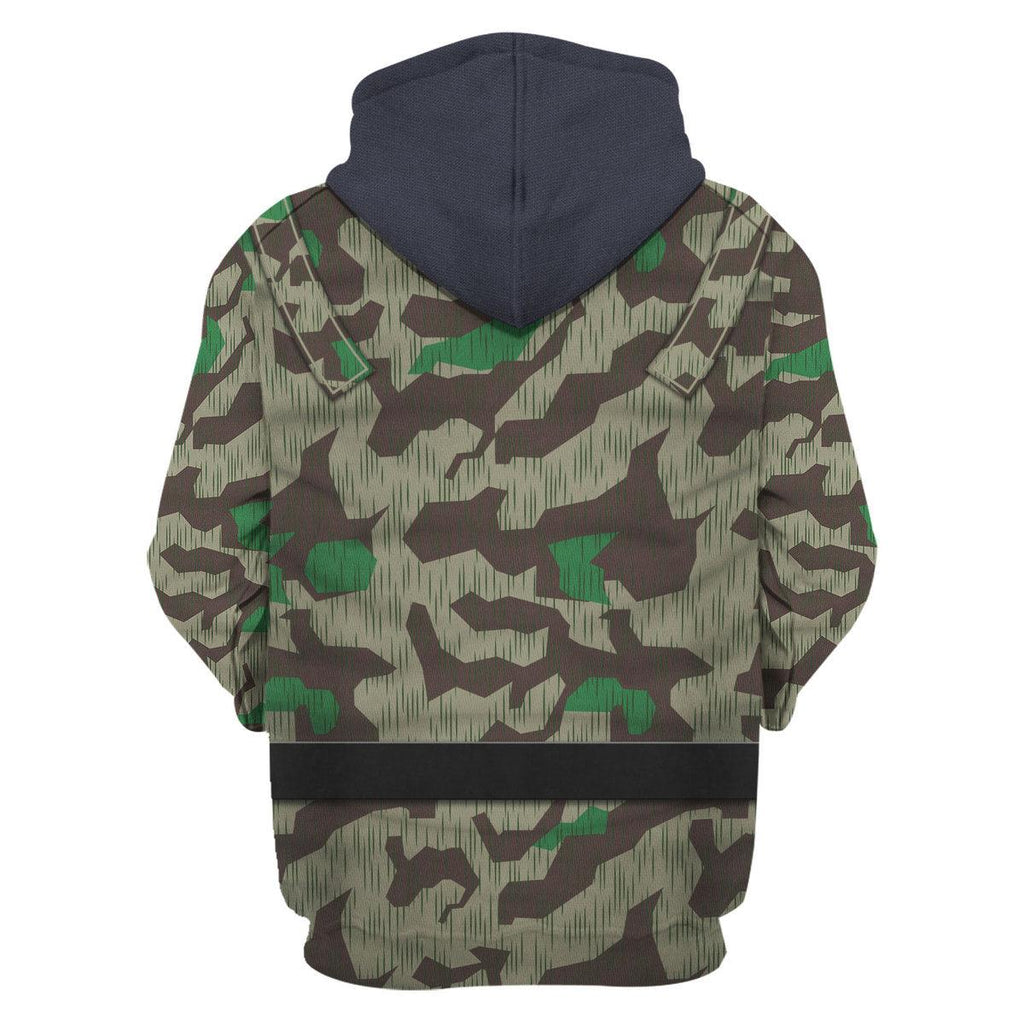 Oodiegang German Parachutist-Splinter Pattern Smock-Basic Uniform Costume Hoodie Sweatshirt T-Shirt Tracksuit - Oodiegang.com