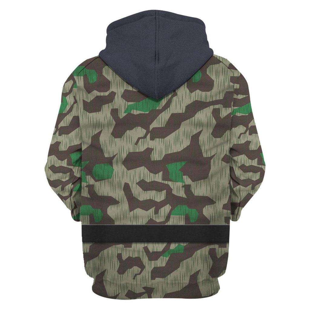 Oodiegang German Parachutist-Splinter Pattern Smock-Combat Uniform Costume Hoodie Sweatshirt T-Shirt Tracksuit - Oodiegang.com