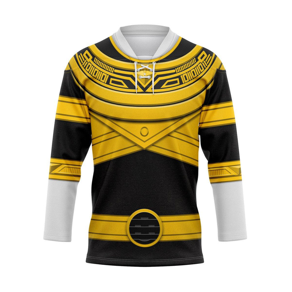 OodieGang Gold Power Rangers Zeo Hockey Jersey - OodieGang.com