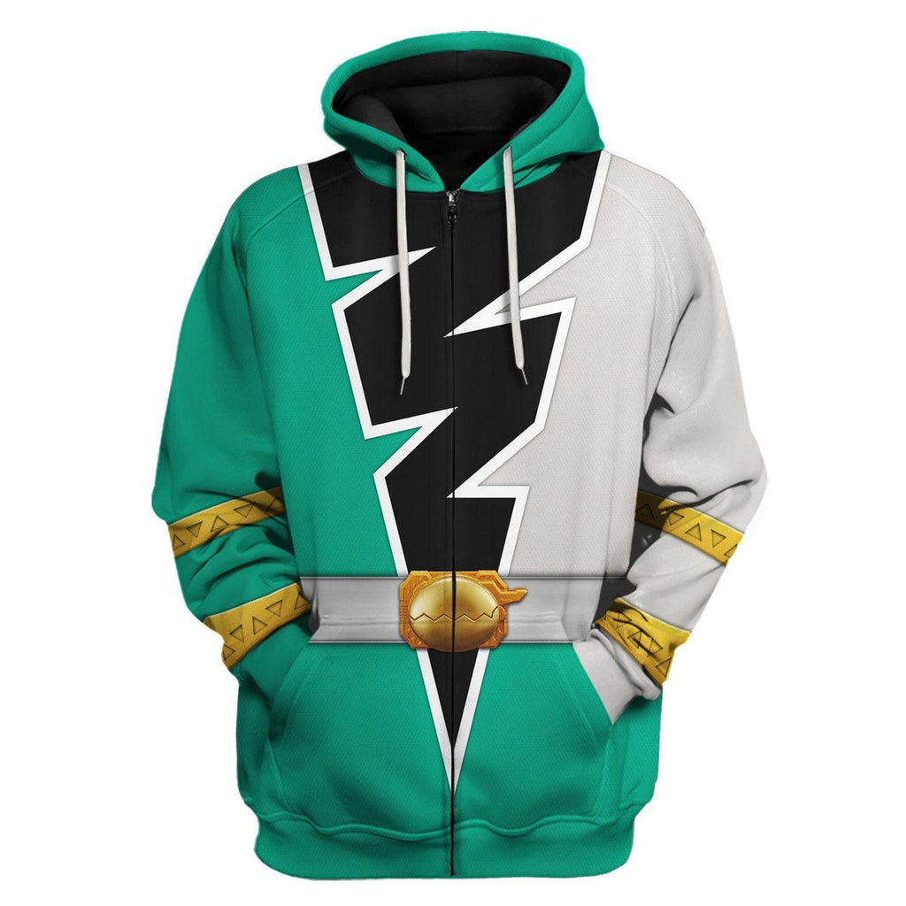 OodieGang Green Izzy Garcia Ranger Dino Fury Hoodies Sweatshirt T-Shirt Zip Hoodies Sweatpants - OodieGang.com