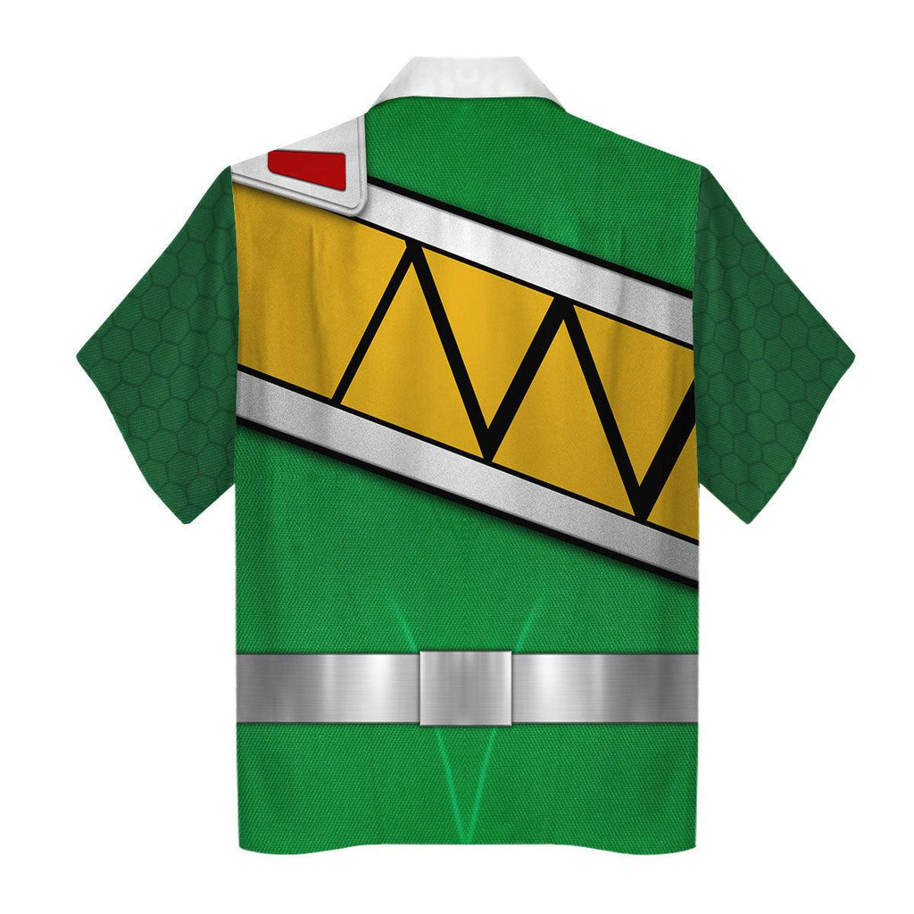 OodieGang Green Power Rangers Dino Charge Hoodies Sweatshirt T-shirt Hawaiian Tracksuit - OodieGang.com