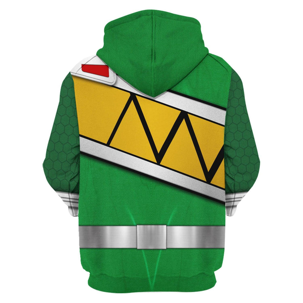 OodieGang Green Power Rangers Dino Charge Hoodies Sweatshirt T-shirt Hawaiian Tracksuit - OodieGang.com