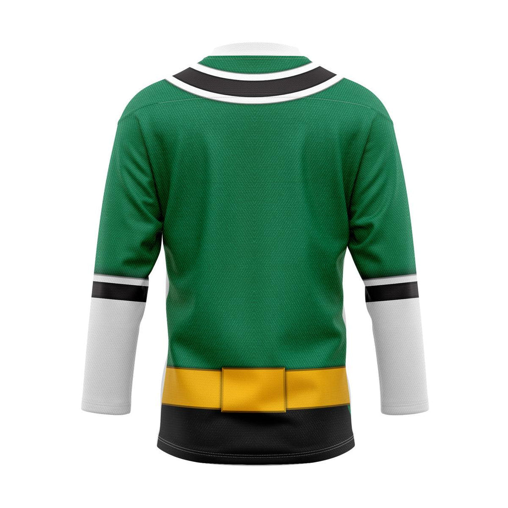 Oodiegang Green Power Rangers Samurai Hockey Jersey - DucG