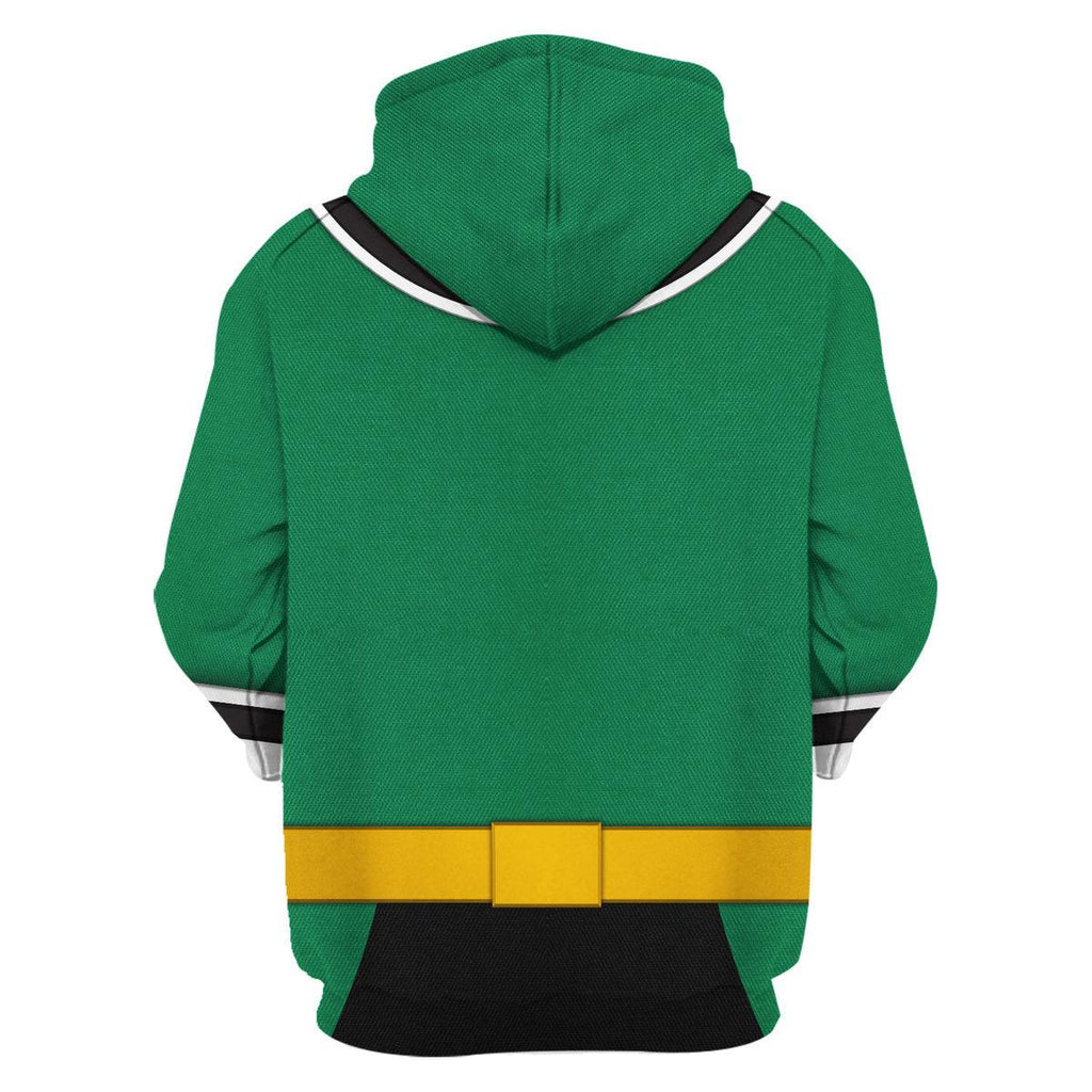 Oodiegang Green Power Rangers Samurai Hoodies Sweatshirt T-shirt Hawaiian Tracksuit - DucG