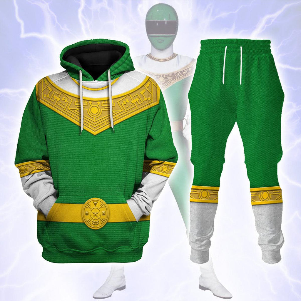 OodieGang Green Power Rangers Zeo Hoodies Sweatshirt T-shirt Hawaiian Tracksuit - OodieGang.com