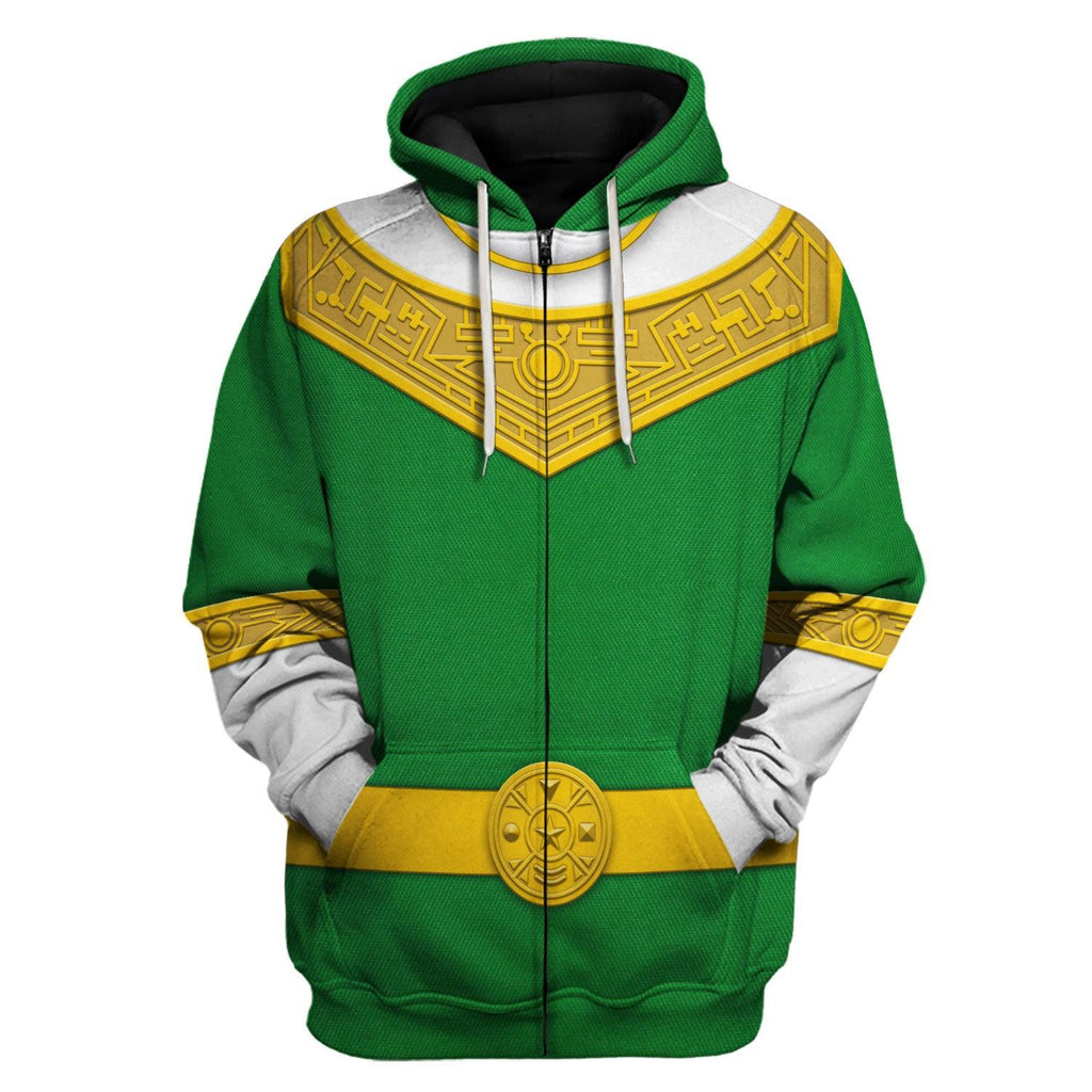 OodieGang Green Power Rangers Zeo Hoodies Sweatshirt T-shirt Hawaiian Tracksuit - OodieGang.com