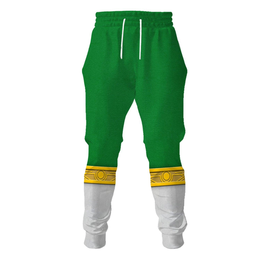 OodieGang Green Power Rangers Zeo Hoodies Sweatshirt T-shirt Hawaiian Tracksuit - OodieGang.com