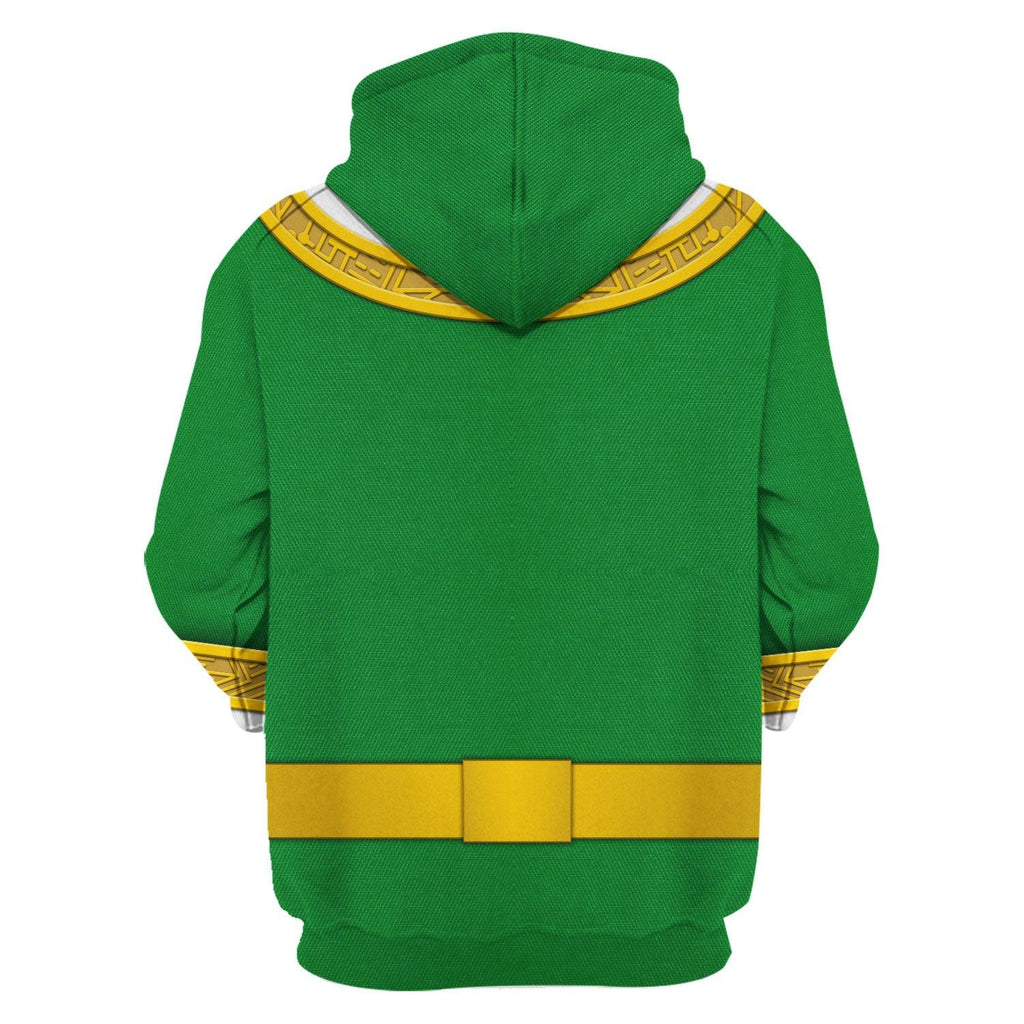 OodieGang Green Power Rangers Zeo Hoodies Sweatshirt T-shirt Hawaiian Tracksuit - OodieGang.com