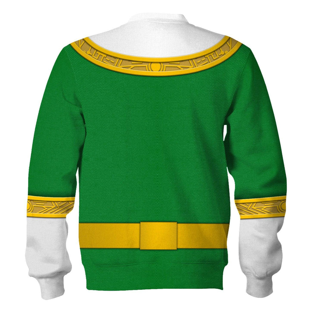 OodieGang Green Power Rangers Zeo Hoodies Sweatshirt T-shirt Hawaiian Tracksuit - OodieGang.com