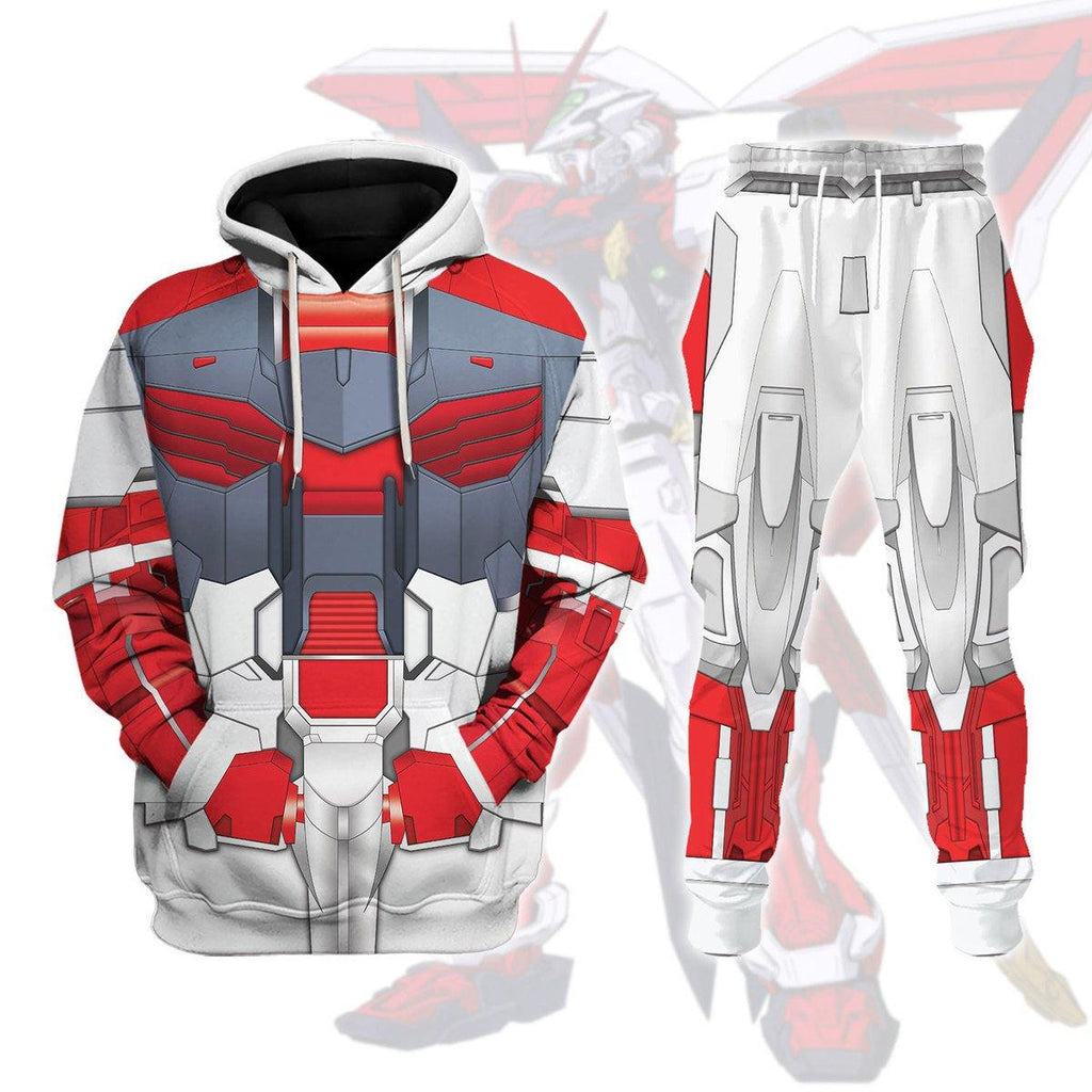 OodieGang Gundam Astray Red Frame Costume All Over Print Tracksuit Hoodie - OodieGang