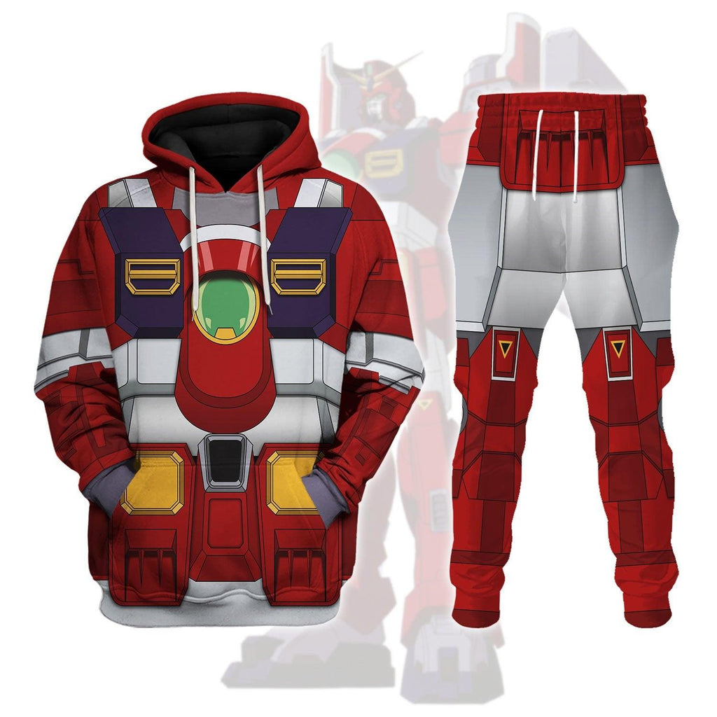 OodieGang Gundam Leopard Destroy Costume All Over Print Tracksuit Hoodie - OodieGang