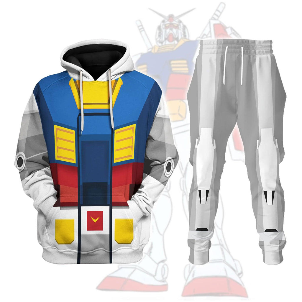 OodieGang Gundam Robot Costume All Over Print Tracksuit Hoodie - OodieGang